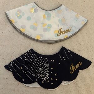 Brand NEW white bib with sparkle and lace. High quality!! Gifted by celebrity